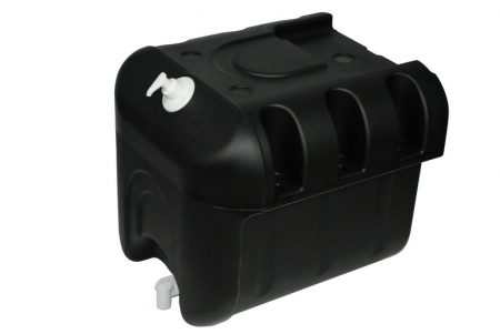 Rezervorul de apa la robinet cu dozator de sapun negru 50L [1]