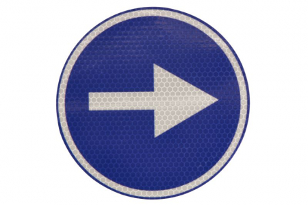 Autocolant de avertizare - Autocolant sticker avertizare informare 1 buc, reflectorizanta diametru 20cm