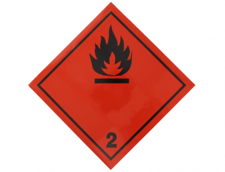 Autocolant de avertizare - Autocolant sticker avertizare informare ADR 2,1 1 buc