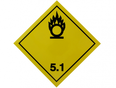 Autocolant de avertizare - Autocolant sticker avertizare informare ADR 5,1 1 buc