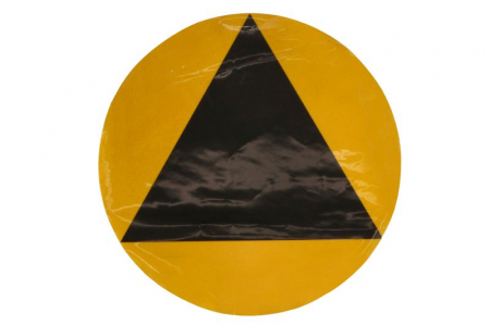 Autocolant de avertizare - Autocolant sticker avertizare informare MON 1 buc, culoare galben diametru 18cm
