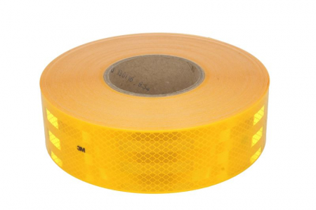 Banda reflectorizanta de contur 3M 1 buc, hard, culoare galben 5,35cm x 50m [1]
