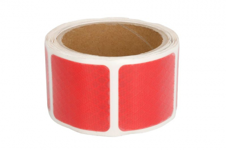 Accesorii - Banda reflectorizanta de contur 3M 1 buc, pentru suprafete soft, culoare rosie 5,5cm x 3m