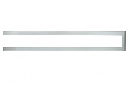 Bara de protectie - Element bara, scut anti-bicicleta 2,5m x 0,5m, aluminiu, fara suport