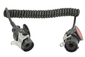 Piese Camioane - Cablu electric spiralat (lungime de lucru 3,5m, 2x4+5x1,5, (EN) with AN plugs, 7 numar pini, ADR; EBS)