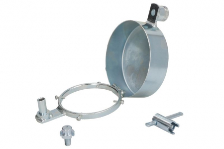 Capac anti-furt pentru capacul de umplere a combustibilului cu clapa; trident; zincat diametru: 80mm [1]