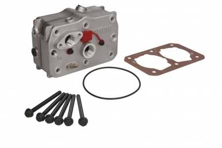 Piese Camioane - Chiulasa compresor Potriveste 911 504 504 0, 505 0 (complet) DAF 95 XF FA 75.250/FA 75.310/FA 75.360/FA 85.340/FA 85.360/FA 85.380/FA 85.410/FA 85.430/FA 85.460/FA 85.480/FA 85.510/FA 95 XF 380/FA 9
