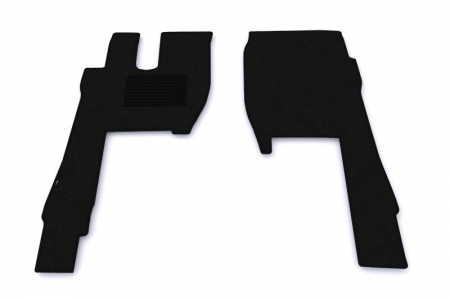 Covor podea camion potrivit FORD, sofer + pasager, velur, 2 bucati (material - velur, culoare - negru) potrivit FORD F-MAX dupa 2018 [1]