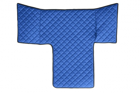 Covor podea camion potrivit MAN, cabina L, XL , ECO-LEATHER, set 3 buc. (material - eco-piele, culoare - albastru) potrivit MAN TGL dupa 2016 [2]
