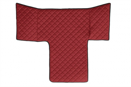 Covor podea camion potrivit MAN, cabina L, XL ECO-LEATHER, set 3 buc. (material - eco-piele, culoare - rosu) potrivit MAN TGL I, TGM dupa 2016 [2]