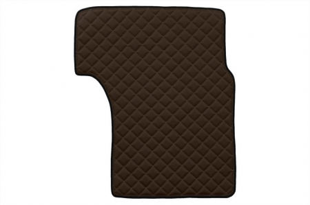 Covorase podea camion - Covor podea camion potrivit MAN tunel central ECO-LEATHER, 1 bucata (material - eco-piele, culoare - maro, cabina larga XXL) potrivit MAN TGA dupa 1999