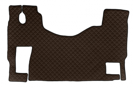 Covorase podea camion - Covor podea camion potrivit MERCEDES, Scaun fix pentru pasager podea plata, ECO-LEATHER, 1 bucata (material - eco-piele, culoare - bej) 
