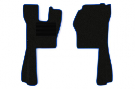Covorase podea camion - Covor podea camion potrivit SCANIA, scaun pneumatic pentru pasageri, sofer + pasager, velur, 2 bucati (material - velur, culoare - albastru) potrivit SCANIA P,G dupa 2004