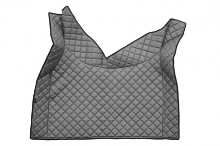 Covor podea camion potrivit VOLVO, ECO-LEATHER, set 3 buc. (material - eco-piele, culoare - gri, transmisie automata) potrivit VOLVO FH16 II dupa 2014 [2]