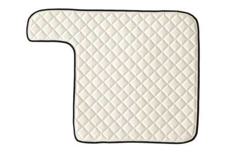 Covorase podea camion - Covor podea camion potrivit VOLVO, fara compartiment in carcasa cutiei de viteze tunel central ECO-LEATHER, 1 bucata (material - eco-piele, culoare - bej)