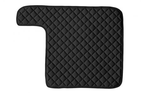 Covorase podea camion - Covor podea camion potrivit VOLVO, fara compartiment in carcasa cutiei de viteze tunel central ECO-LEATHER, 1 bucata (material - eco-piele, culoare - negru)