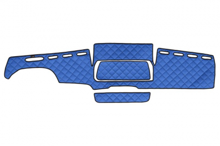 Covoras bord - Covoras bord albastru, ECO-piele, ECO-LEATHER potrivit MAN TGX dupa 2006