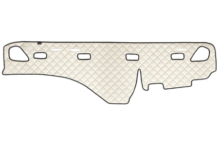 Covoras bord - Covoras bord bej, ECO-piele, ECO-LEATHER potrivit VOLVO FH, FH16, FM dupa 2003