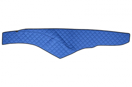 Covoras bord - Covoras bord (cabina lata 250 cm) albastru, ECO-piele, ECO-LEATHER potrivit MERCEDES ACTROS MP4 / MP5 dupa 2011