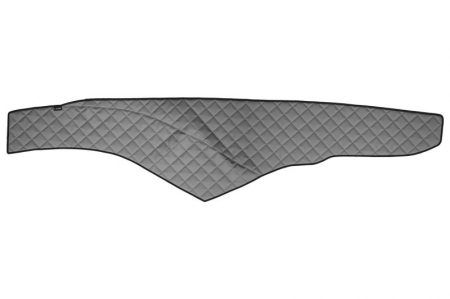 Covoras bord - Covoras bord (cabina lata 250 cm) gri, ECO-piele, ECO-LEATHER potrivit MERCEDES ACTROS MP4 / MP5 dupa 2011