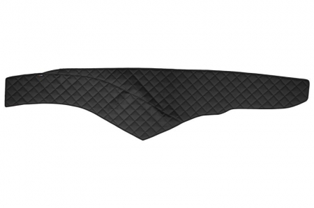 Covoras bord - Covoras bord (cabina lata 250 cm) negru, ECO-piele, ECO-LEATHER potrivit MERCEDES ACTROS MP4 / MP5 dupa 2011
