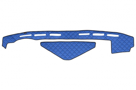 Covoras bord - Covoras bord (fara locas senzor) albastru, ECO-piele, ECO-LEATHER potrivit Renault Truck T dupa 2013