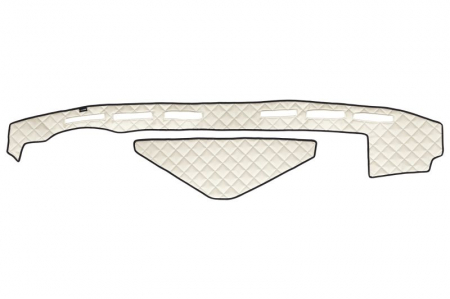 Covoras bord - Covoras bord (fara locas senzor) bej, ECO-piele, ECO-LEATHER potrivit Renault Truck T dupa 2013