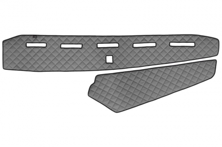 Covoras bord - Covoras bord (fara locas senzor) gri, ECO-piele, ECO-LEATHER potrivit VOLVO FH16 II dupa 2014