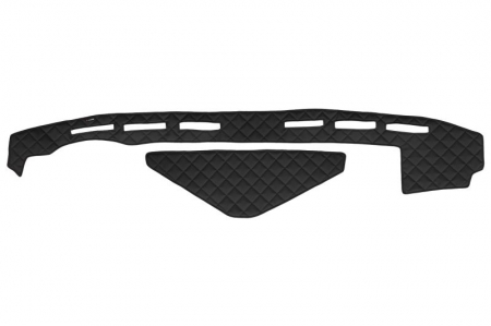 Covoras bord - Covoras bord (fara locas senzor) negru, ECO-piele, ECO-LEATHER potrivit Renault Truck T dupa 2013