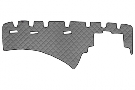 Covoras bord - Covoras bord gri, ECO-piele, ECO-LEATHER potrivit Renault Truck T dupa 2013