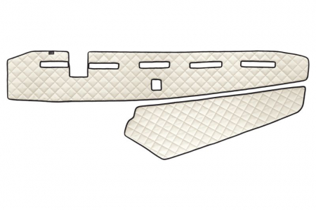 Covoras bord - Covoras bord (locas senzor) bej, ECO-piele, ECO-LEATHER potrivit VOLVO FH16 II dupa 2014