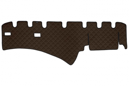 Covoras bord - Covoras bord maro, ECO-piele, ECO-LEATHER potrivit SCANIA L,P,G,R,S, P,G,R,T dupa 2004