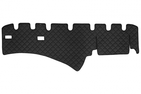 Covoras bord - Covoras bord negru, ECO-piele, ECO-LEATHER potrivit SCANIA L,P,G,R,S, P,G,R,T dupa 2004
