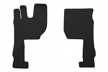 Covoras podea camion scaun pasager pneumatic, set 3 buc (material - eco-leather negru transmisie automata) potrivit VOLVO FH II, FH16 II dupa 2014 [1]