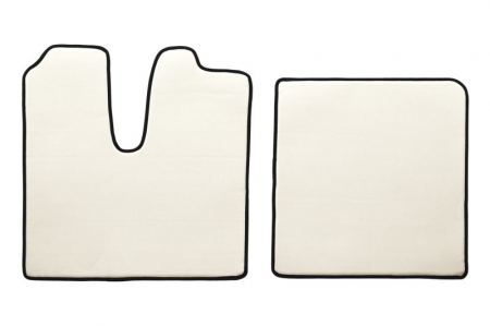Covoras podea camion set 3 buc (material - eco-leather colour - bej, transmisie automata) potrivit MAN TGX 2006-2021 [1]