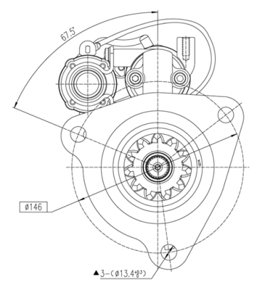 Electromotor (24V) RVI;VOLVO [1]