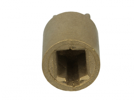 Element de tensionare a prelatei patrat, la prelata inferior profilul vârful tensionare Fi 27, L = 3300mm executare cupru [1]