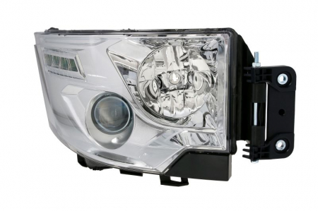 Faruri - Far dreapta 2*LED/H1/H7, electric cu LED Lumini zis, fundal crom RVI C, T dupa 2013