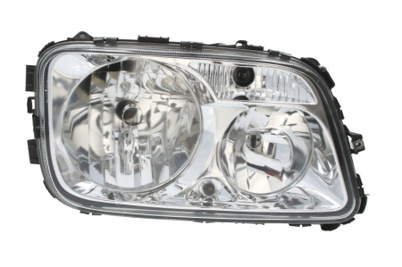 Faruri - Far dreapta H1/H7, electric, fundal crom MERCEDES ACTROS MP2 / MP3 dupa 2002