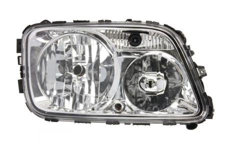 Faruri - Far dreapta H1/H7/PY21W/W5W, manual, fundal crom, culoare Semnalizator transparent MERCEDES ACTROS MP2 / MP3 dupa 2002