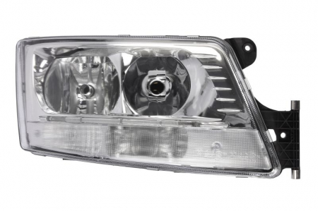 Faruri - Far dreapta H21W/H7/LED/PY21W, electric, fundal: crom, culoare Semnalizator: alba MAN TGX dupa 2007
