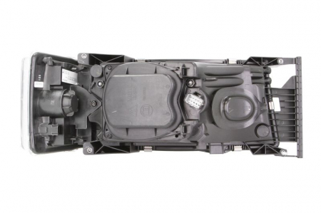 Far stanga 4*LED/8*LED/H1/H21W/H7, electric, crom, cu Semnalizator, fundal: crom, culoare Semnalizator: portocaliu SCANIA P,G,R,T dupa 2012 [1]