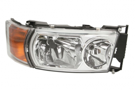 Faruri - Far stanga 4*LED/D1R/H7/P21W/T4W, electric, crom, cu semnalizator,cu invertor SCANIA P,G,R,T dupa 2007