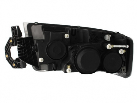 Faruri - Far stanga H1/H3/H7/PY21W/W5W, manual cu ceata, fundal crom, culoare Semnalizator transparent RVI PREMIUM 2 dupa 2005