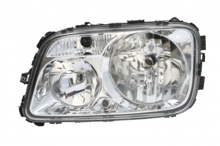 Faruri - Far stanga H1/H7, electric, fundal crom MERCEDES ACTROS MP2 / MP3 dupa 2002