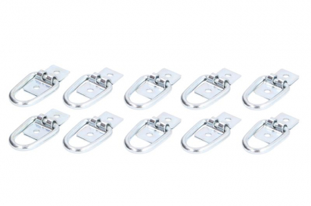 Feronerie de prelata - Set 10 bucati carlig prelata zinc galvanizat, inaltime: 37mm