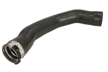 Sistem racire - Furtun lichid racire (la radiator, lung; part 1; cu suport montaj) EURO 6 potrivit MERCEDES ACTROS MP4 / MP5, ANTOS, AROCS M936.992-OM936.916 07.11-