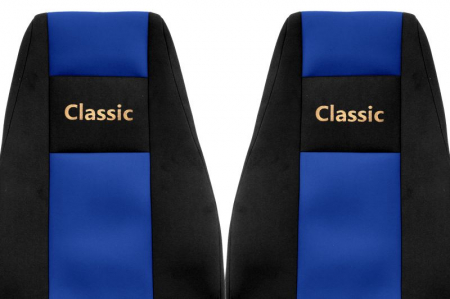 Huse scaun camion Classic (albastru, material velur, serie CLASSIC, centura pasager asamblata in scaun) Renault Trucks Magnum [1]
