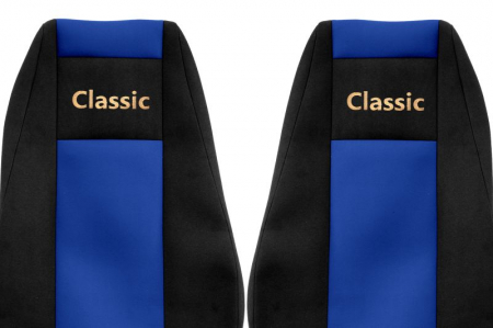 Huse scaun camion Classic (albastru, material velur, serie CLASSIC, centura pasager asamblata in scaun ) Renault Trucks Premium [1]