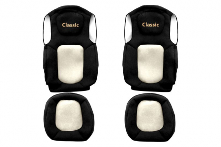 Huse scaune - Huse scaun camion Classic (bej, material velur, serie ELEGANCE, centura pasager asamblata in scaun; ) potrivit FORD F-Max
